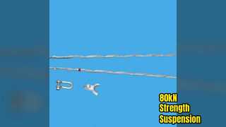 80kN Önceden Şekillendirilmiş Süspansiyon Seti Galvanizli Çelik